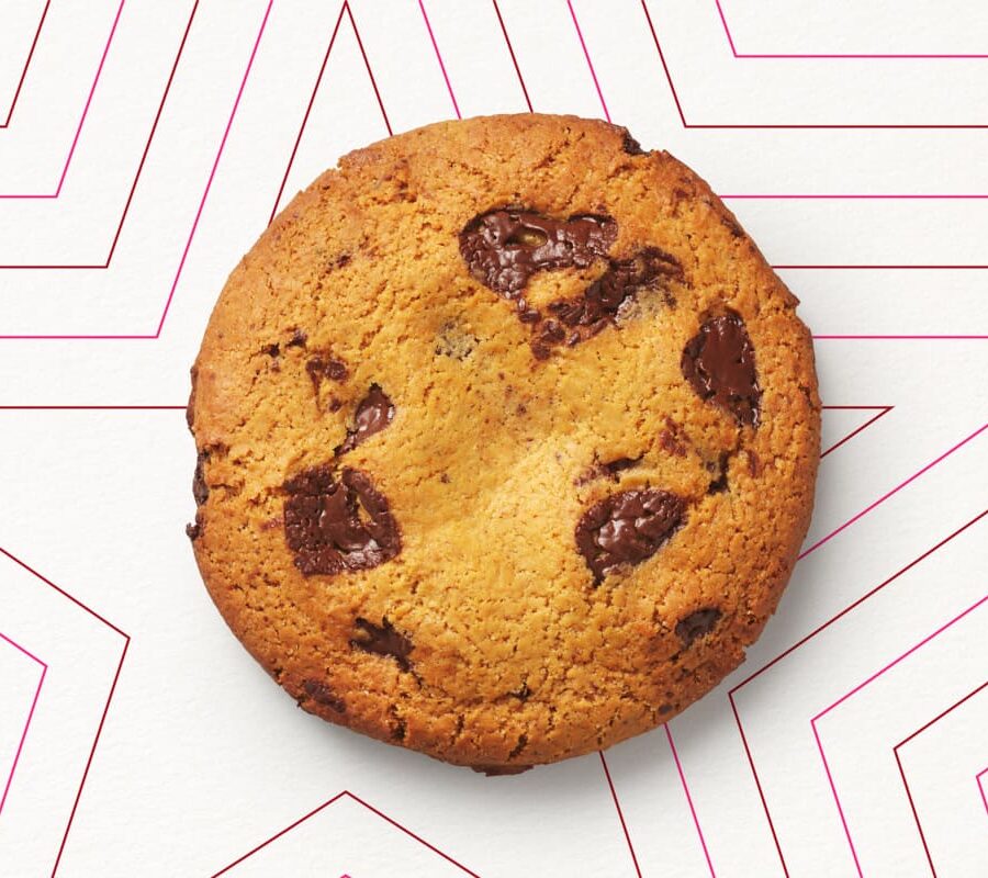 Cookie mit<br/> Zartbitterschokoladen- stückchen