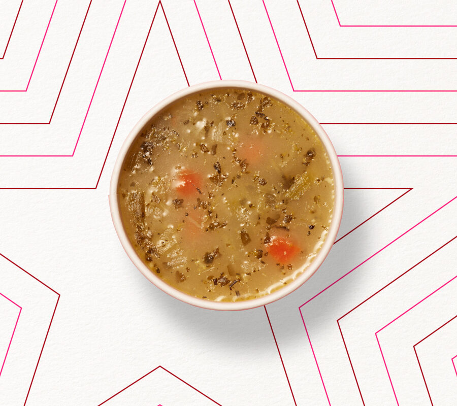 Hähnchen-Brokkoli-Suppe und Wildreis