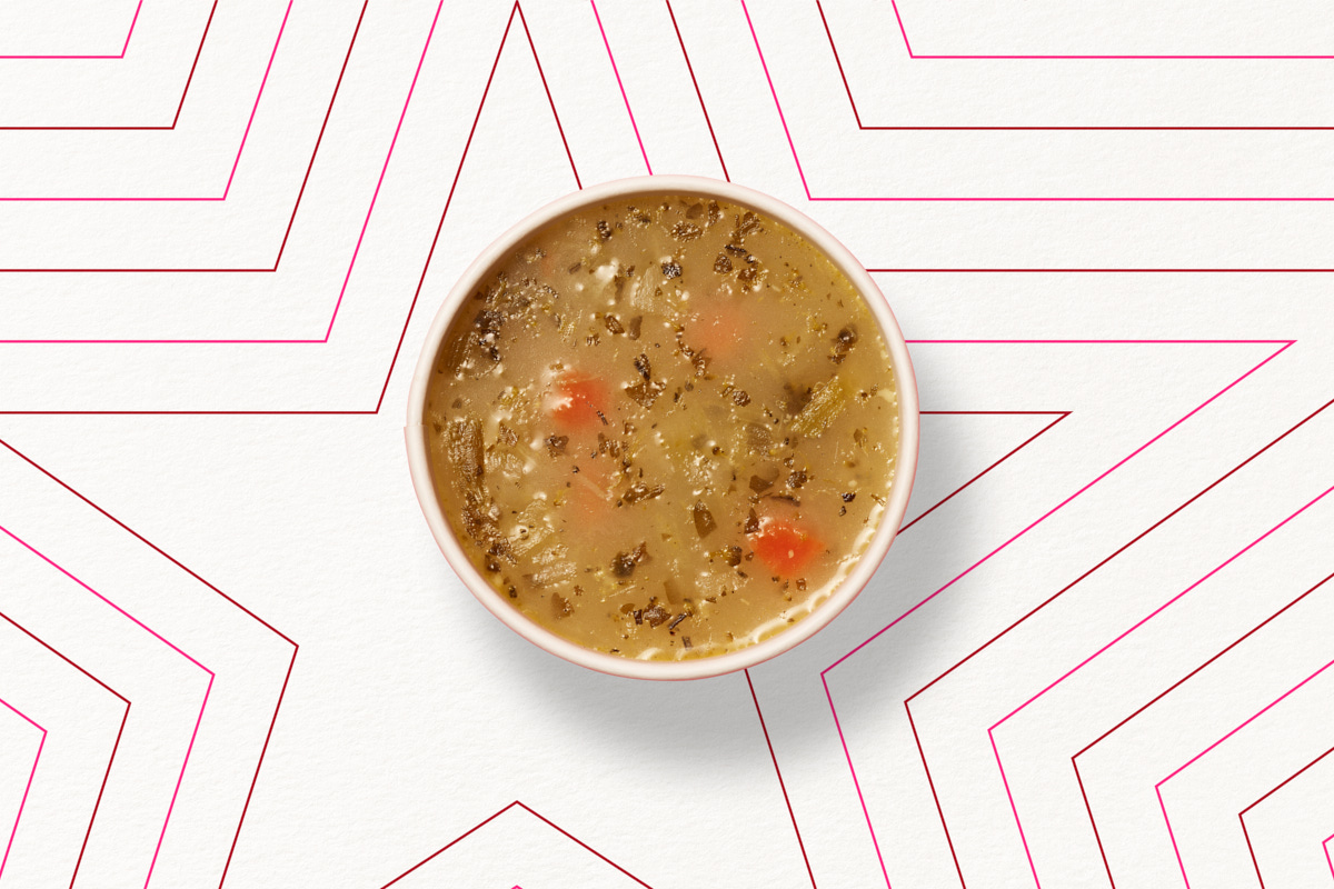 Hähnchen-Brokkoli-Suppe und Wildreis