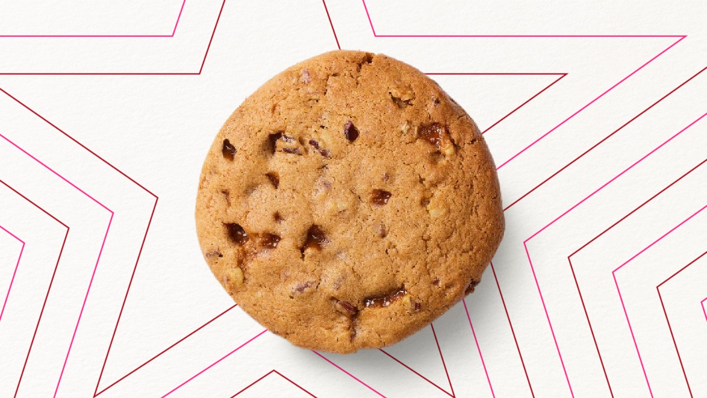 Cookie Karamell mit gesalzener Butter und Pekannuss