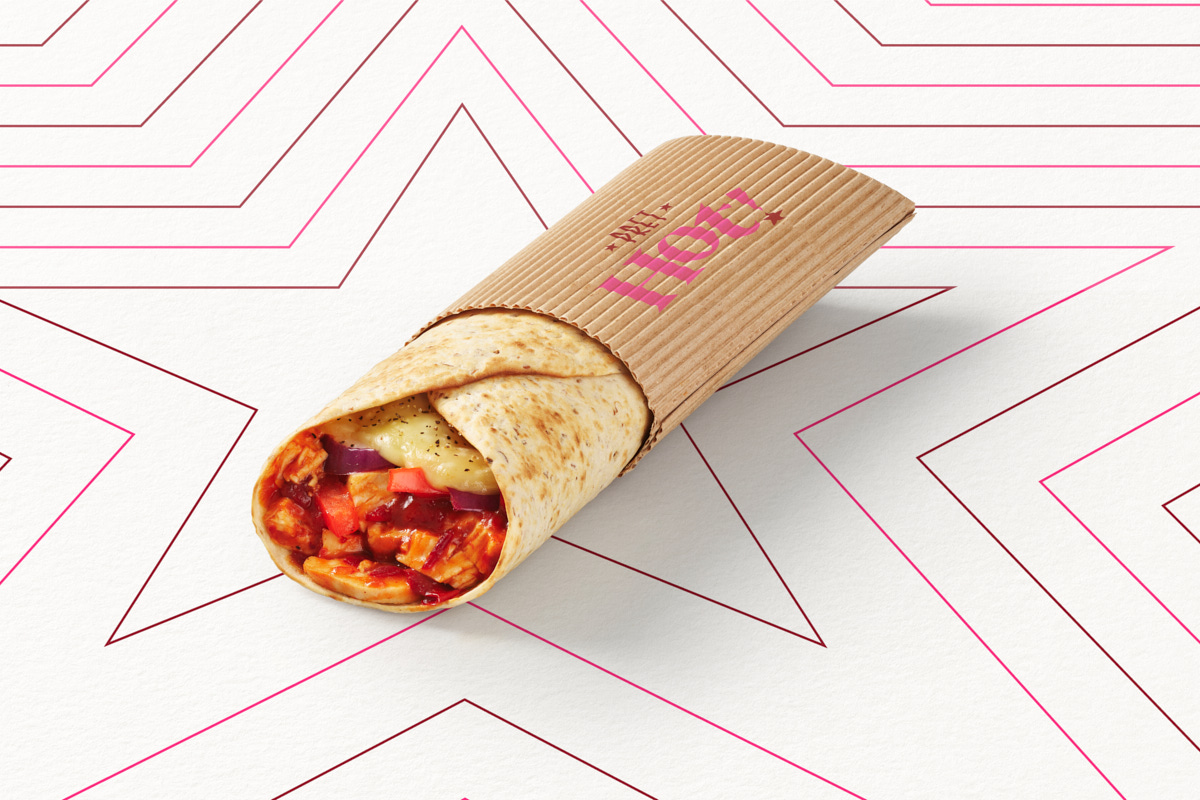 Warmer Wrap Hähnchen und Chipotle Chili
