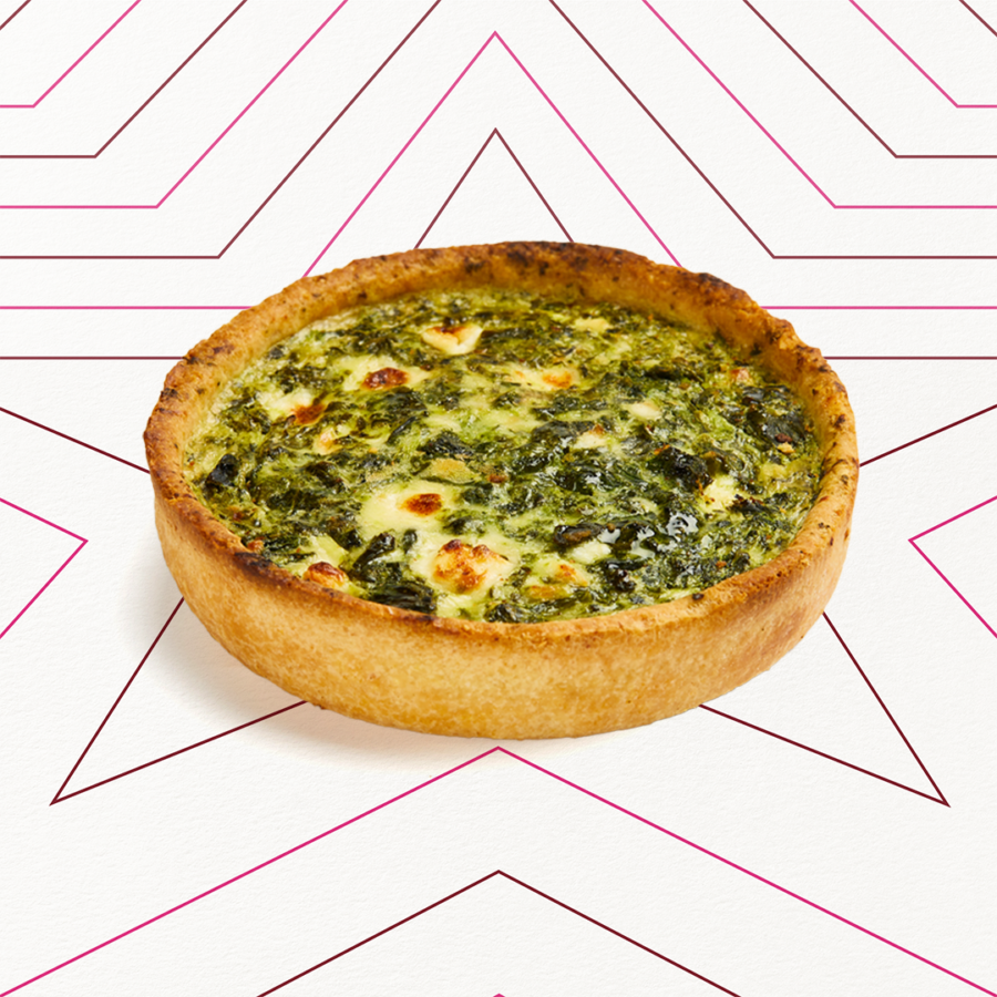 Ziegenkäse-Spinat-Tarte