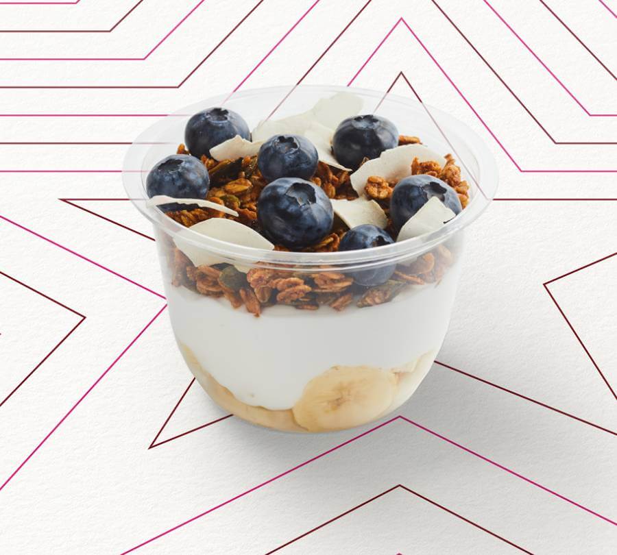 Joghurt-Bowl Kokosnuss und Heidelbeeren